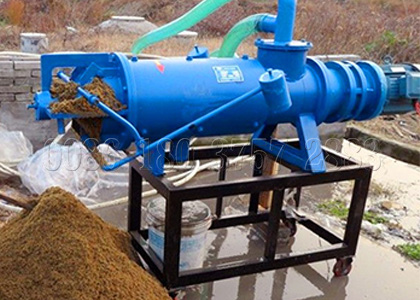 Chicken manure dehydrating machine in chicken manure composting system