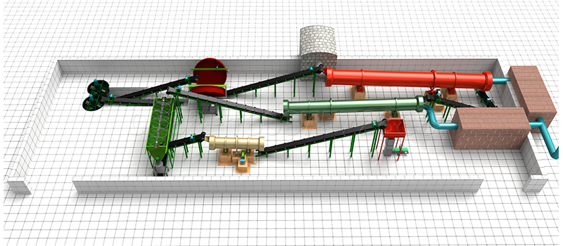 Equipment for granular manure production line