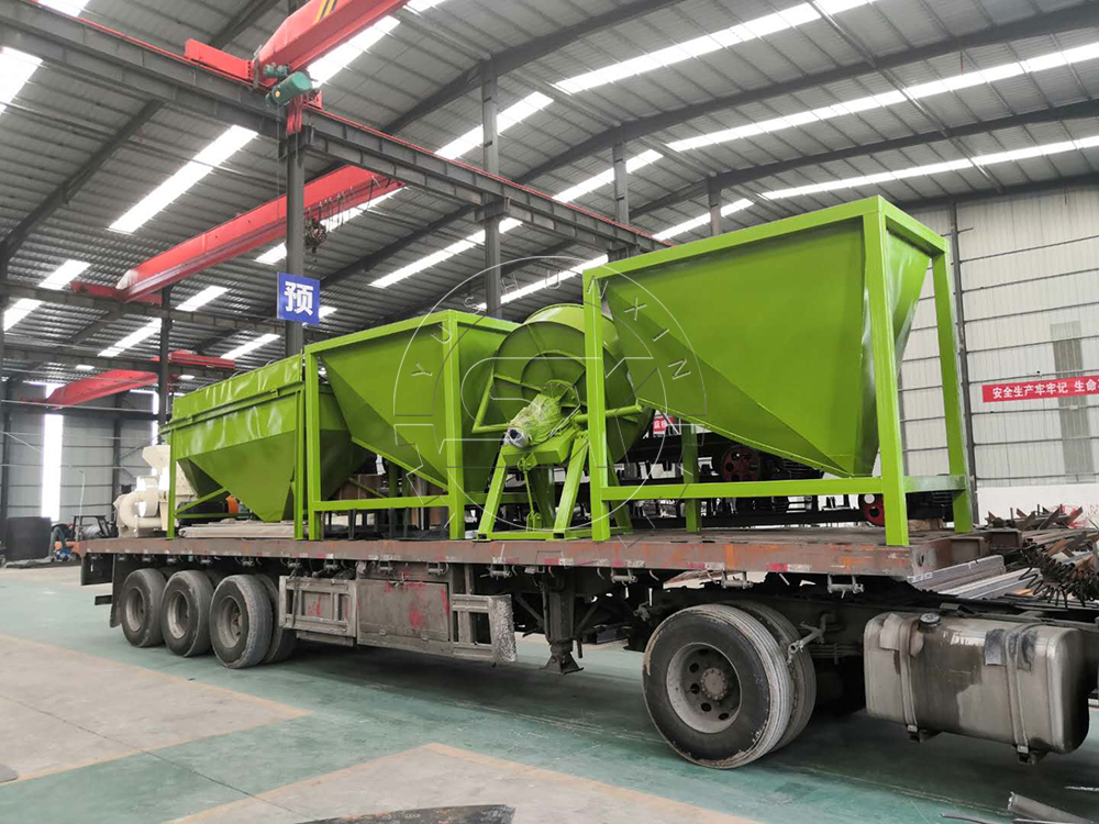 Loading of fertilizer making machines