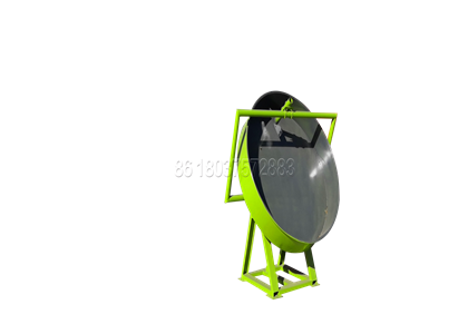 Disc granulator for pellet cow dung fertilizer production