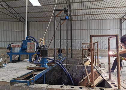 High-quality screen of cow dung dewatering machine